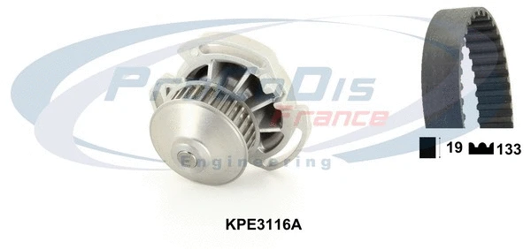 Water Pump & Timing Belt Kit (KPE3116A)