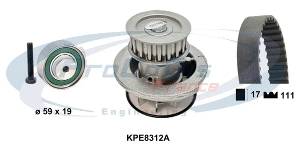 Water Pump & Timing Belt Kit (KPE8312A)