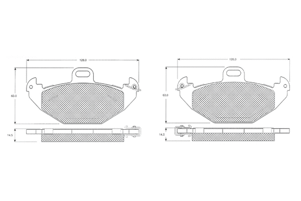 Brake Pad Set, disc brake (PF1238)