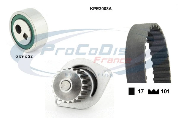 Water Pump & Timing Belt Kit (KPE2008A)