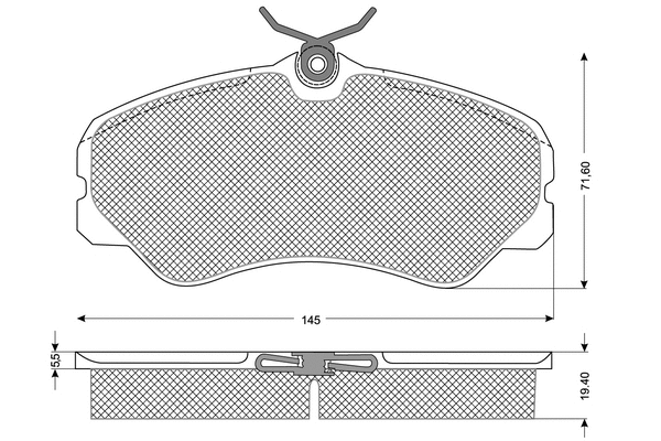 Brake Pad Set, disc brake (PF1131)