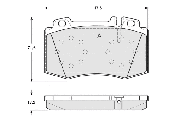 Brake Pad Set, disc brake (PF1281)