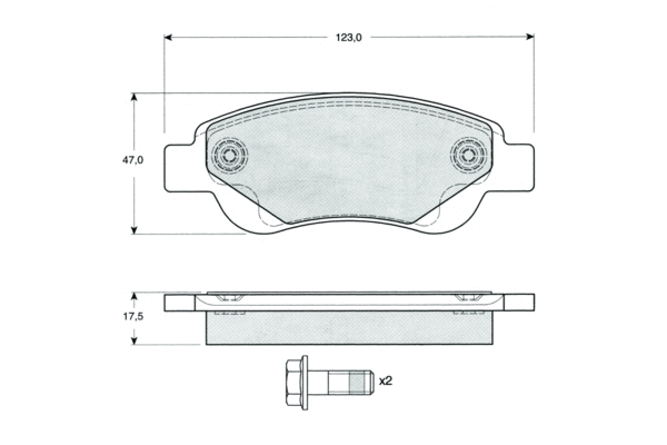 Brake Pad Set, disc brake (PF1437)