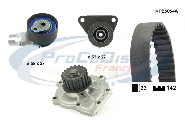 Water Pump & Timing Belt Kit (KPE5054A)