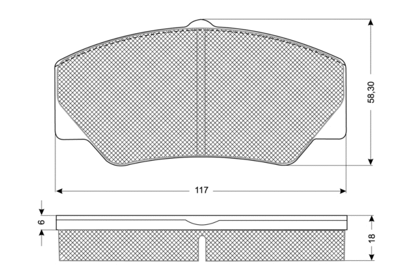 Brake Pad Set, disc brake (PF1030)