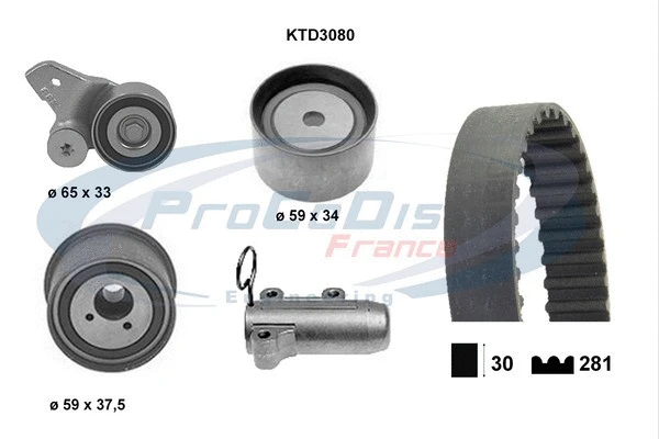 Timing Belt Kit (KTD3080)
