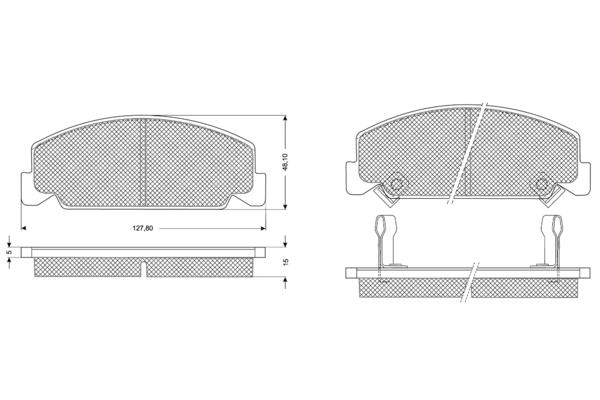 Brake Pad Set, disc brake (PF1097)