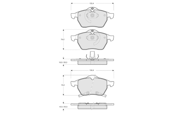 Brake Pad Set, disc brake (PF1357)