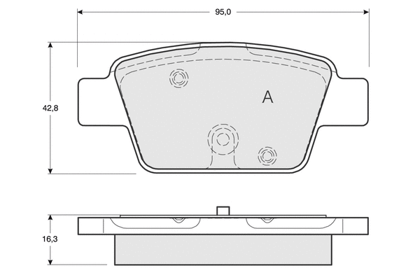 Brake Pad Set, disc brake (PF1251)