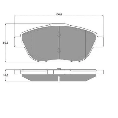 Brake Pad Set, disc brake (PF1625)
