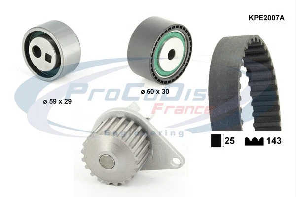 Water Pump & Timing Belt Kit (KPE2007A)