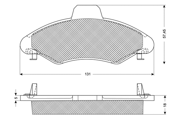 Brake Pad Set, disc brake (PF10821)