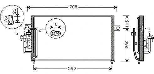Condenser, air conditioning (30311373CP)