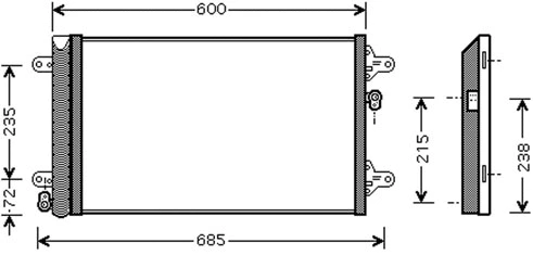 Condenser, air conditioning (30311475CP)