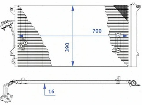 Condenser, air conditioning (30311544CP)