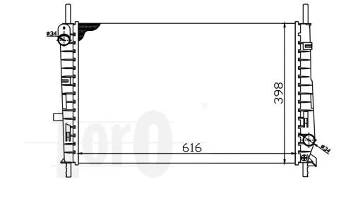 Radiator, engine cooling (017-017-0040)