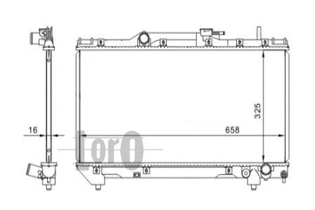 Radiator, engine cooling (051-017-0042)