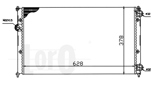 Radiator, engine cooling (046-017-0004)