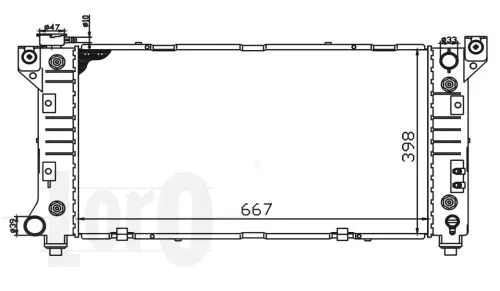 Radiator, engine cooling (008-017-0007)
