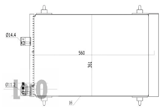 Condenser, air conditioning (009-016-0010)