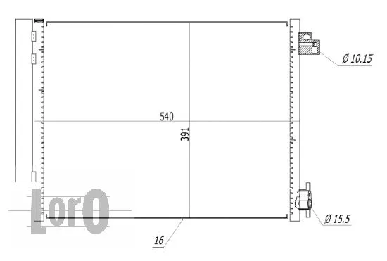 Condenser, air conditioning (010-016-0002)