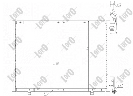 Condenser, air conditioning (017-016-0037)