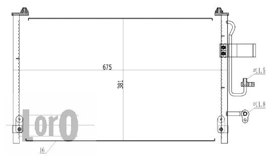 Condenser, air conditioning (007-016-0005)