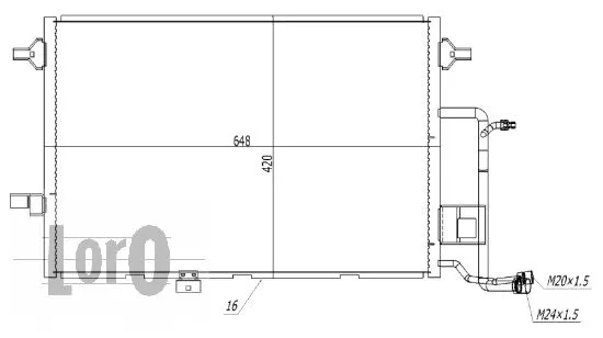 Condenser, air conditioning (003-016-0007)