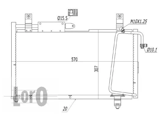 Condenser, air conditioning (050-016-0006)