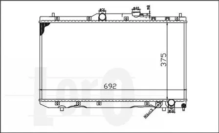 Radiator, engine cooling (051-017-0011)