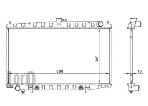 Radiator, engine cooling (035-017-0010)