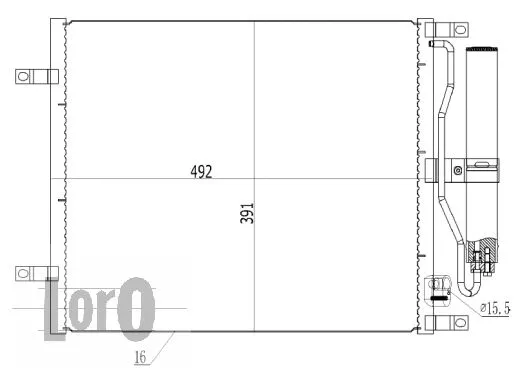 Condenser, air conditioning (035-016-0032)