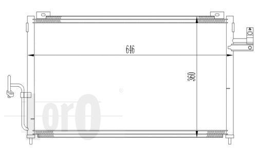 Condenser, air conditioning (030-016-0016)