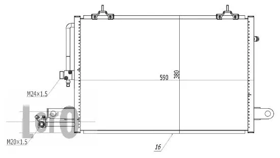 Condenser, air conditioning (003-016-0004)