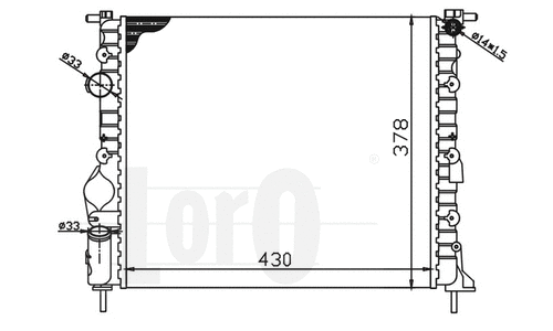 Radiator, engine cooling (042-017-0003)