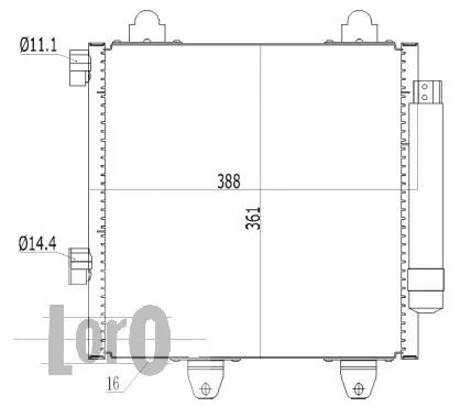 Condenser, air conditioning (009-016-0022)