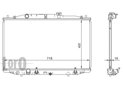 Radiator, engine cooling (018-017-0007)