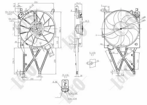 Fan, engine cooling (037-014-0027)