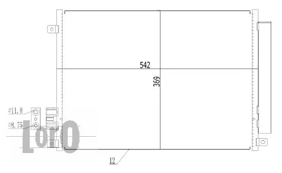 Condenser, air conditioning (016-016-0026)
