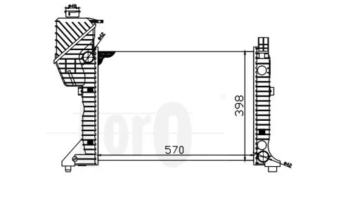 Radiator, engine cooling (054-017-0005)