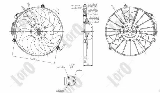 Fan, engine cooling (004-014-0002)