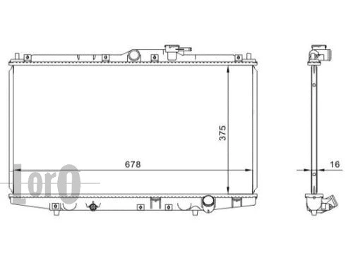 Radiator, engine cooling (018-017-0005)