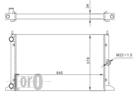 Radiator, engine cooling (053-017-0046)