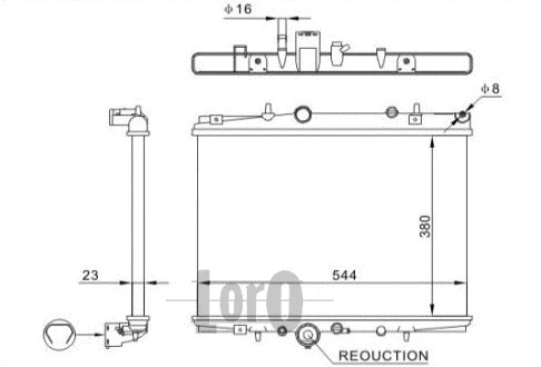 Radiator, engine cooling (038-017-0002)