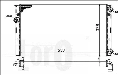 Radiator, engine cooling (053-017-0005)