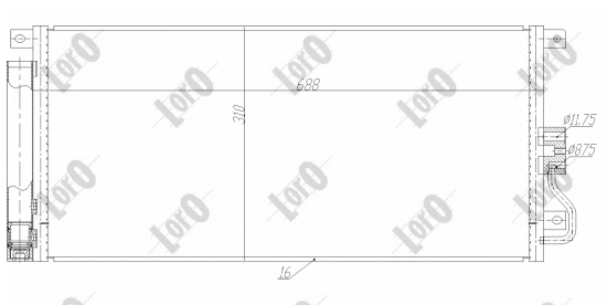 Condenser, air conditioning (037-016-0052)