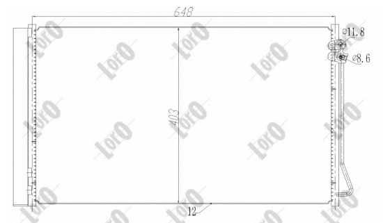 Condenser, air conditioning (054-016-0040)