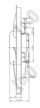 Fan, engine cooling