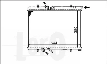 Radiator, engine cooling (009-017-0012)