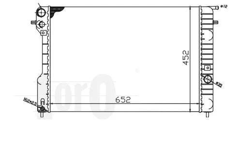 Radiator, engine cooling (037-017-0014)